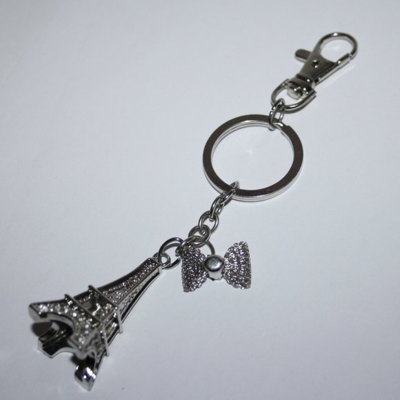 Vintagejelyfish Accessories - Beautiful Eiffel tower key chain purse charm